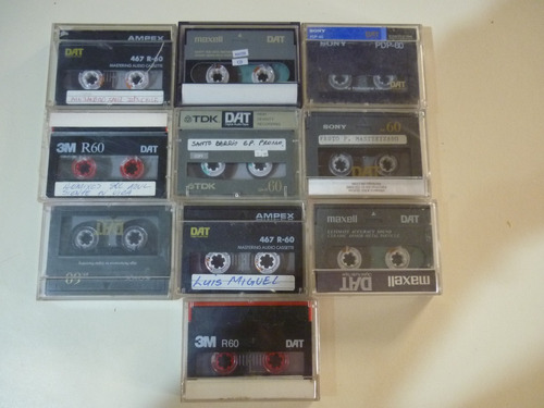 Cassette De Audio Dat. 60 Min. Pack De 10. Usadas.