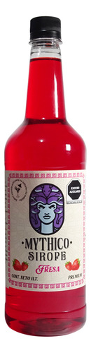 Sirope Mythico Sabor Fresa Para Endulzar Bebidas, 1l