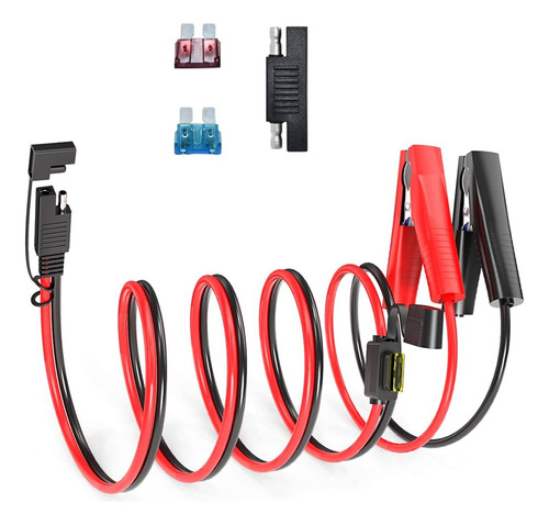 Clip De Cocodrilo Sae Cocodrilo, Conector Sae De 14 Awg...