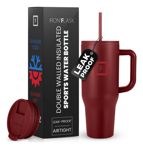 Taza De Viaje Iron °flask Copilot Rustic Berry De 1,2 L Con 