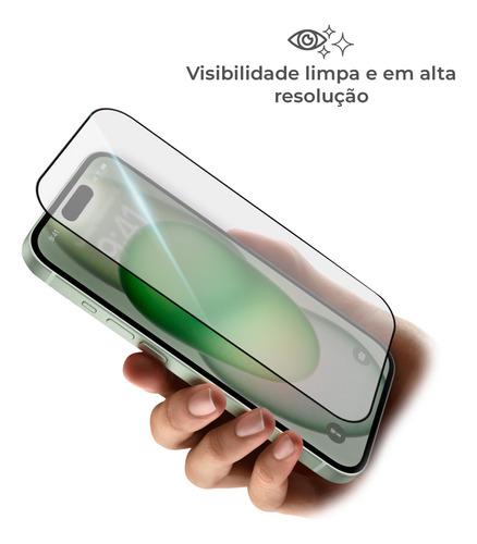 Kit Capa + Película 3d Para iPhone 16e Silicone Colorido