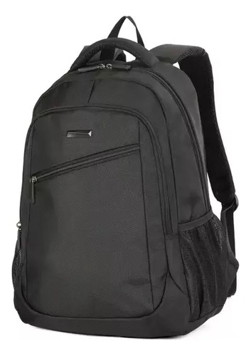 Mochila Impermeable Estudiantes Laptop Notebook 15,6 Unisex Color Negro