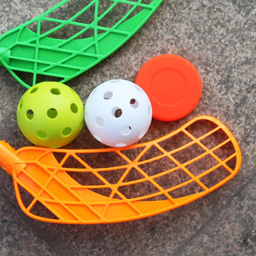 4 Bolas De Floorball Unihockey, Ligeras, 26 Agujeros, Azul