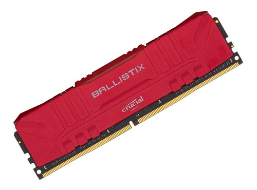 Memória Crucial Ballistix 8gb 3000mhz Ddr4 Vermelha