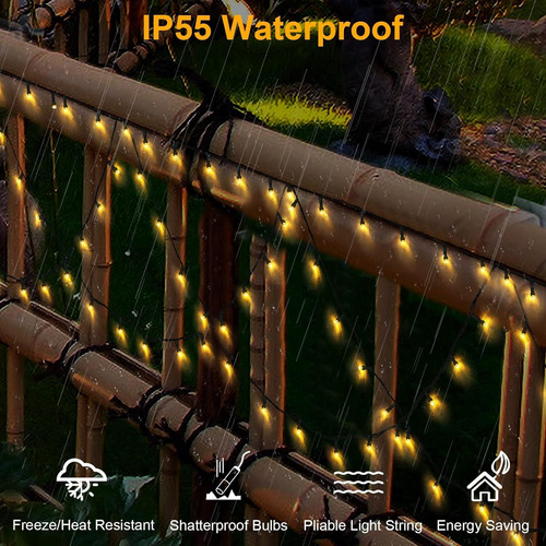 Decoración De Navidad 380 Led Exterior Leaches De Navidad Ex