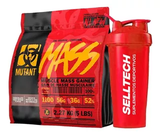 Ganador De Peso Mutant Mass 5 Lb Chocolate + Shaker