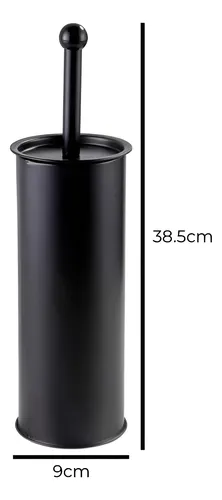 Cepillo Baño Limpia Inodoro Acero Inoxidable Negro Inomax