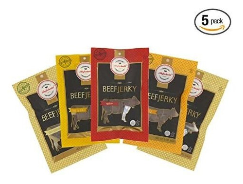 Aufschnitt Grass Fed Beef Jerky - Variety Pack - Paquete De 