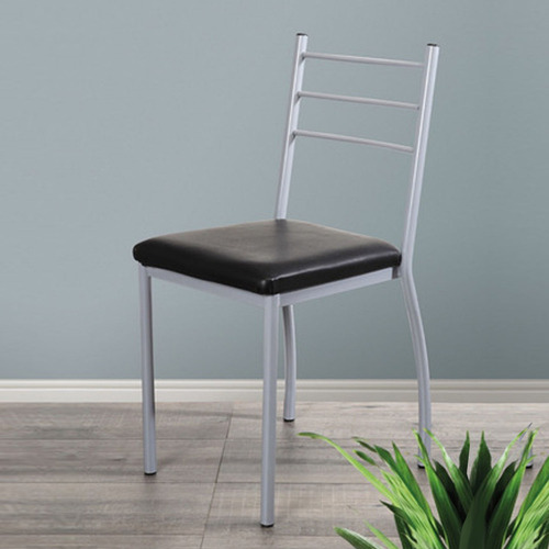 Silla Comedor Pl Gitana Ergonomica Reforzada Dimm Estructura De La Silla Negro Diseño De La Tela Negro