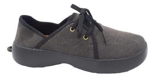 Championes Softscience Canvas De Dama Negro