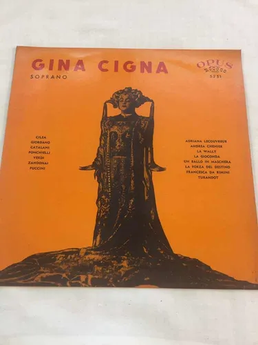 Gina Cigna Soprano Opus Disco Vinilo Lp (Usado)