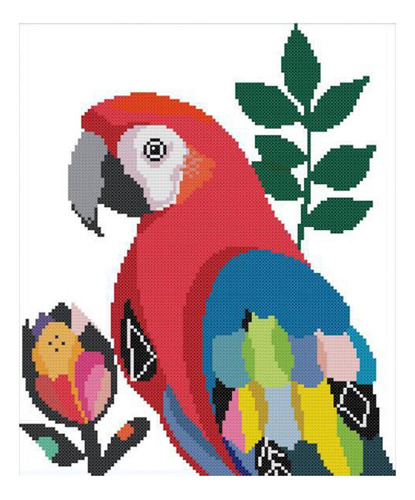 Kit De De Loro Preimpreso Para Adultos Niños 14ct 2 Hebras