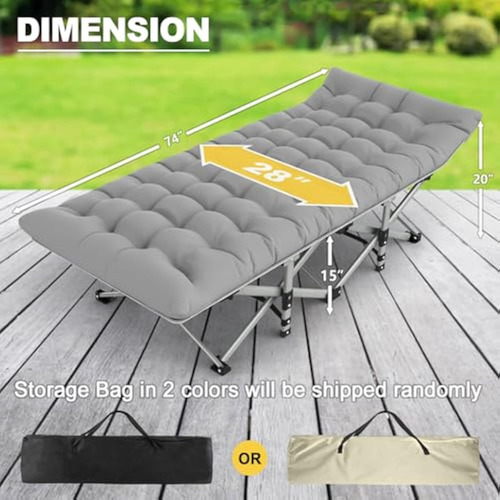 Slendor Folding Camping Cot For Adults Portable