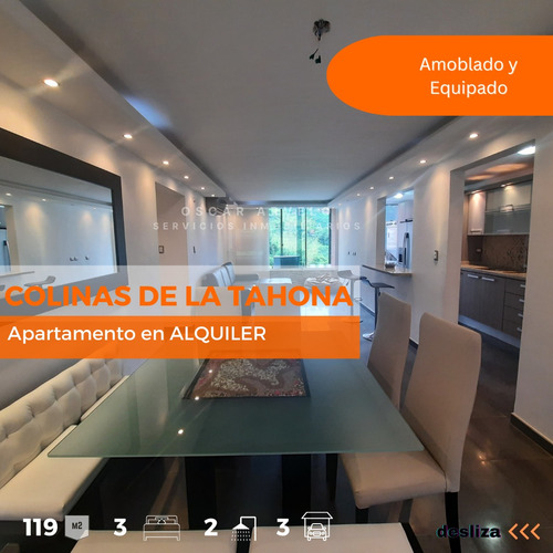 Alquiler Apartamento Colinas De La Tahona 119m2 3hb 2b 3p