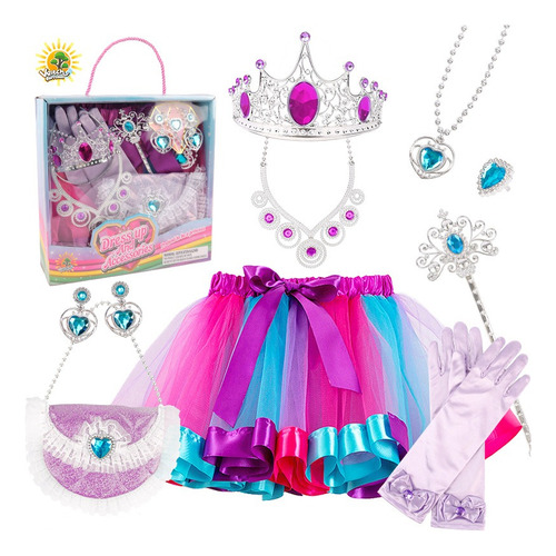 Tutu Falda Tiara Corona, Ideal Regalo De Fiesta Para Niñas