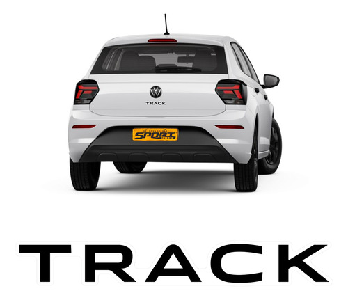Adesivo Traseiro Polo Track 2023 Volkswagen - Genérico
