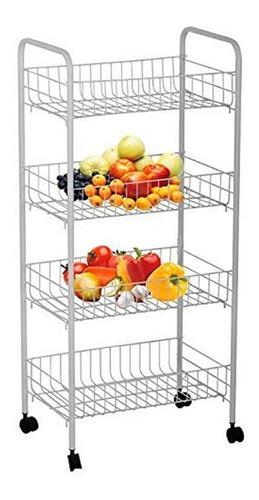 Imagen 1 de 3 de Carro Organizador De Almacenamiento Para Cocina 4 Niveles