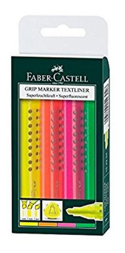 Resaltadores Faber Castell Textliner Grip X4 Fluo Resaltador