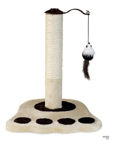 Imagen 2 de 3 de Rascador De Patita Con Juguete De Ratón Para Gato