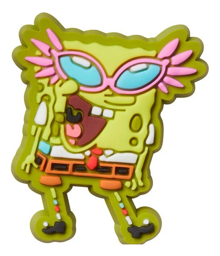 Pin Prendedor  Crocs Jibbitz Heart Color Spongebob
