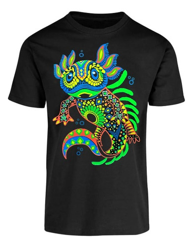 Playera Neon Diseño Cultura Mexicana X2 Obtén Envió Gratis