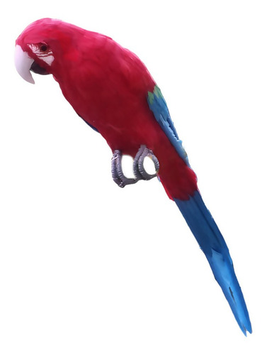 2pcs Artificlal Bird Clip Large Parrot Artificial Moteado 