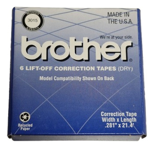 Correctora Para Maquina De Escribir Brother Caja X6 Unidades