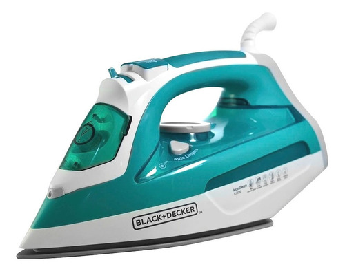 Ferro de passar a vapor Black+Decker AJ3030 cor branco e verde 220V