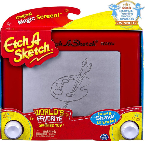 Etch A Sketch Classic Red Drawing Retro Toy Magic