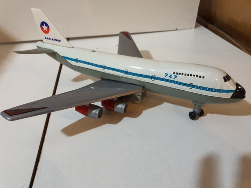 Antiguo Juguete Avion Jumbo 747- Lan Chile- Nuevo-