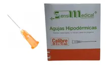 Comprar Aguja HiPodérmica Sensimedical 25gx16 Mm Naranja Caja 100u