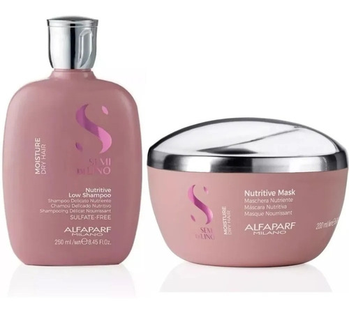 Kit Alfaparf Semi Di Lino Moisture Shampoo Máscara