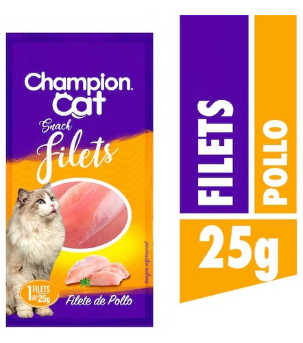 Champion Cat Filete Pollo 25gr