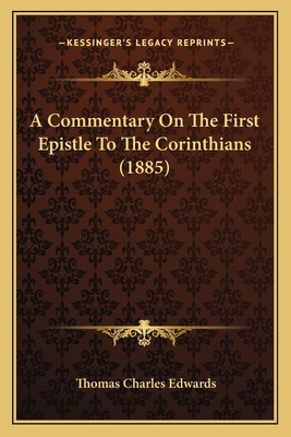 Libro A Commentary On The First Epistle To The Corinthian...