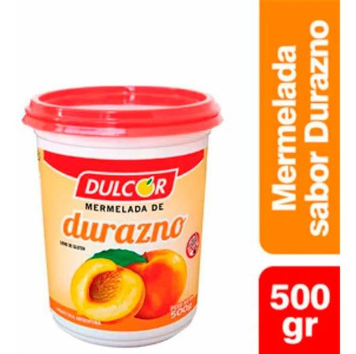 Pack X 18 Unid. Mermelada  Durazno 500 Gr Dulcor Mermeladas