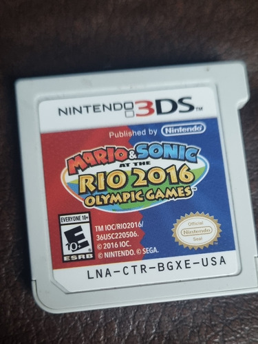 Mario & Sonic En Los Juegos Olimpicos  Río 2016 3ds Fisico 