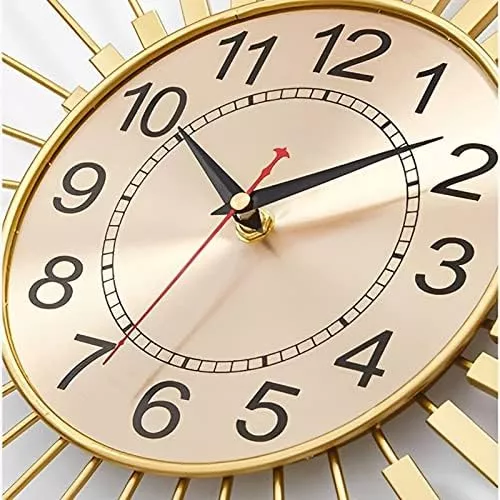 Reloj de pared grande, reloj de cocina grande para sala de estar, moderno,  silencioso, 23.6 in, relojes hechos a mano, reloj personalizado