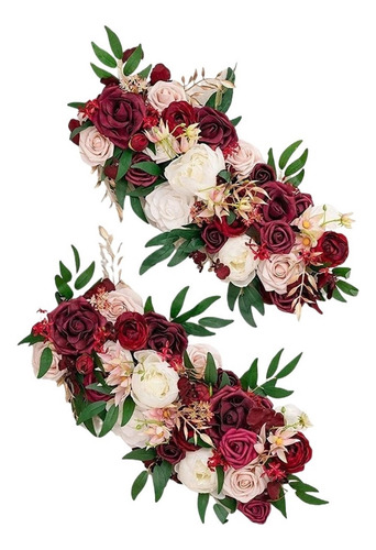 Flores Botín Floral Para Arreglo De Mesa Adornos De Arco