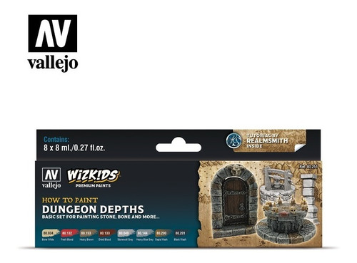 Kit Tintas 80251 Dungeon Depths Vallejo Pathfinder