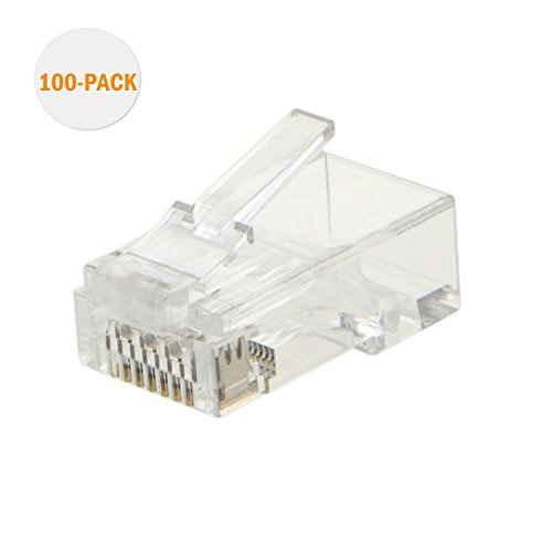 Terminales Cat6 Rj45, Cablecreation 100-pack Conector Cat6, 