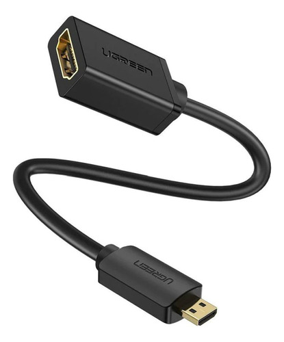 Cabo Adaptador Mini Hdmi P/hdmi Fêmea 20cm Preto Ugreen