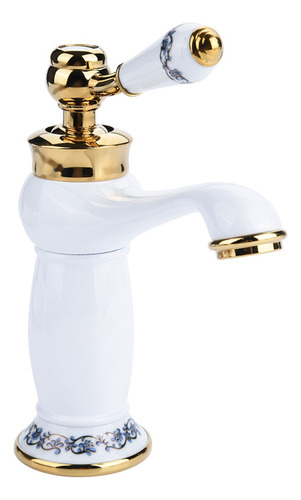Grifo Mezclador Monomando Con Estampado Floral Para Agua Frí