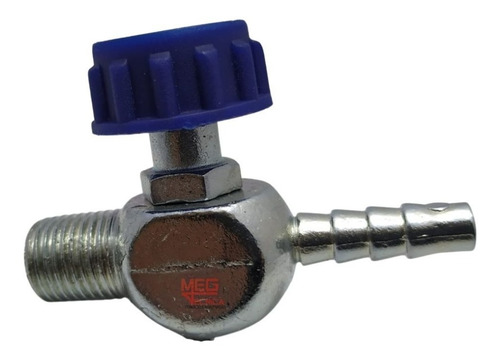 Válvula Agulha 1/4¹¹ Bsp X Saída Escama 1/4'' P/ Compressor