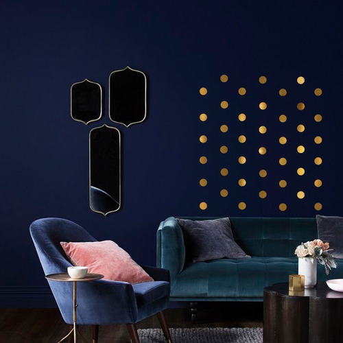 Imagen 1 de 10 de Vinilos Decorativos Círculos Puntitos Lunares Trama
