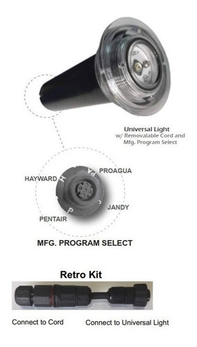 Lampara Led Para Piscina Universal Programable 12w