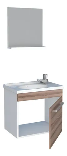 Set de ebanista/espejo de ágata, 45 cm, muebles Tamarindo, color nude