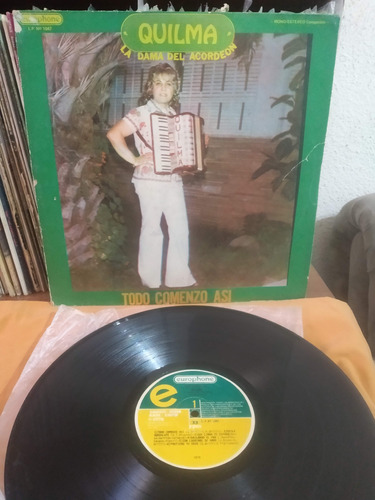 Quilma La Dama Del Acordeon - Todo Comenzo Asi Vinilo Lp