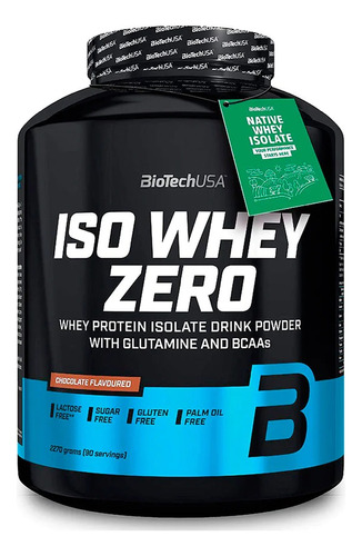 Iso Whey Zero 5 Libras 90 Servicios Biotechusa - Chocolate