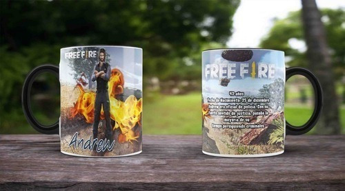 Kit Plantillas Sublimación Tazas - Free Fire