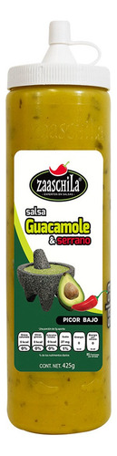 Salsa Casera Zaaschila Guacamole Y Serrano De 425g